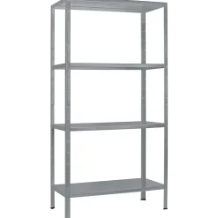 Étagère en métal gris Schulte Regalwelt Powermax H. 200 x L. 100 x P. 50 cm