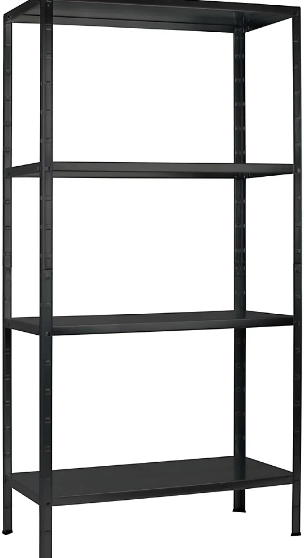 Étagère en métal noir Schulte Powermax H. 180 x L. 80 x P. 40 cm