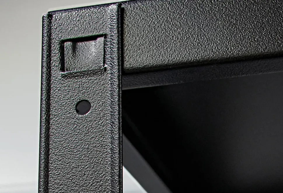 Étagère en métal noir Schulte Regalwelt Powermax H. 190 x L. 100 x P. 40 cm