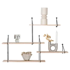 Étagère Harlem, Marron, Bois, 17,5x99x62 cm, Seven Design