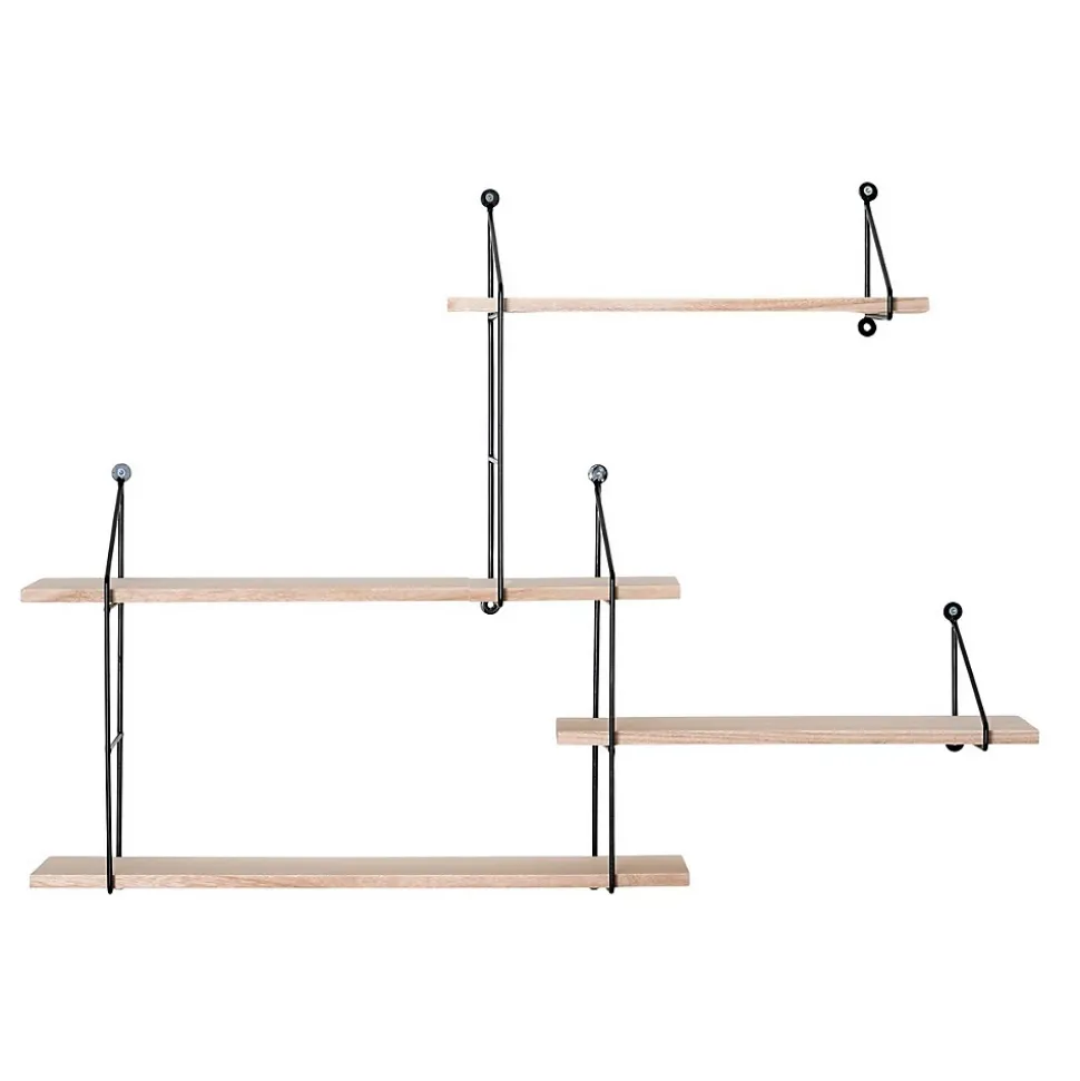 Étagère Harlem, Marron, Bois, 17,5x99x62 cm, Seven Design