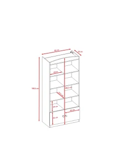 Étagère II Babydreams - pratique, design moderne, idéal pour la chambre d'enfant