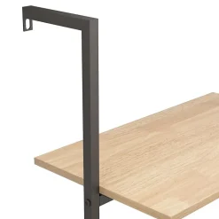 Étagère inclinée à 5 niveaux Marron clair et noir 64x35x185cm vidaXL