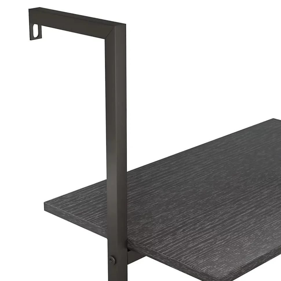 Étagère inclinée à 5 niveaux Noir 64x35x185 cm vidaXL