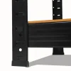 Étagère lourde Boudech Brace 120 180x120x40 cm 5 étagères MDF acier noir