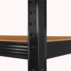 Étagère lourde Boudech Brace 120 180x120x40 cm 5 étagères MDF acier noir