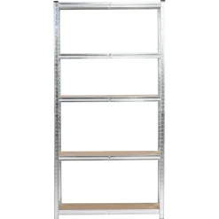 Étagère modulable 90 cm acier galvanisé charge maximale 875kg - L90xP30xH180 cm