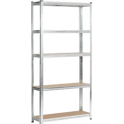 Étagère modulable 90 cm acier galvanisé charge maximale 875kg - L90xP30xH180 cm