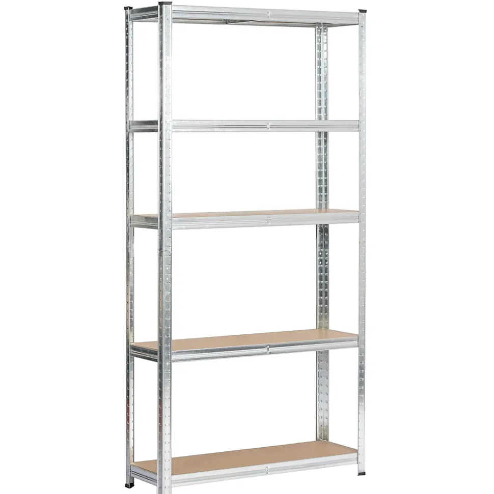 Étagère modulable 90 cm acier galvanisé charge maximale 875kg - L90xP30xH180 cm