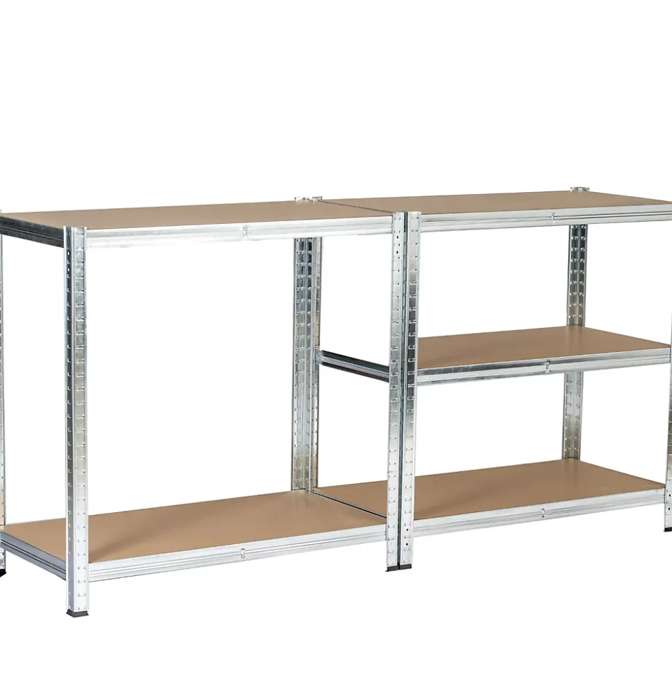 Étagère modulable 90 cm acier galvanisé charge maximale 875kg - L90xP30xH180 cm