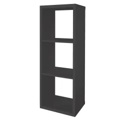 Étagère modulable 3 cubes avec 2 portes GoodHome Mixxit anthracite