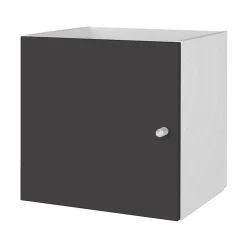 Étagère modulable 3 cubes avec 2 portes GoodHome Mixxit anthracite