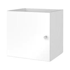 Étagère modulable 4 cubes avec 2 portes GoodHome Mixxit blanc