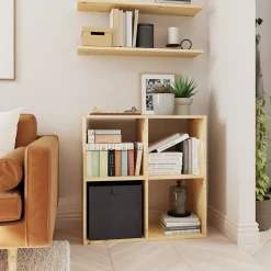Étagère modulable 4 cubes en pin GoodHome Mixxit l. 70,9 x H.70,8 cm