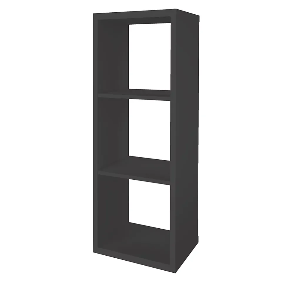 Étagère modulable 3 cubes GoodHome Mixxit anthracite l. 38,9cm x H. 108cm