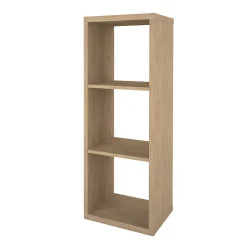 Étagère modulable 3 cubes GoodHome Mixxit effet chêne l. 38,9cm x H. 108cm
