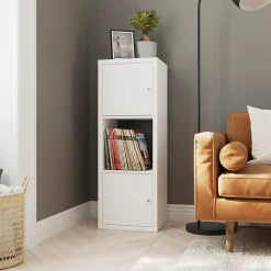 Étagère modulable 3 cubes GoodHome Mixxit blanc l. 38,9cm x H. 108cm