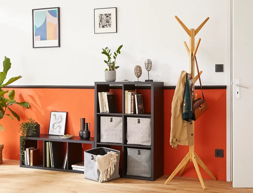 Étagère modulable 3 cubes GoodHome Mixxit noir