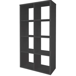 Étagère modulable 8 cubes GoodHome Mixxit anthracite l. 73,5cm x H. 142,6cm