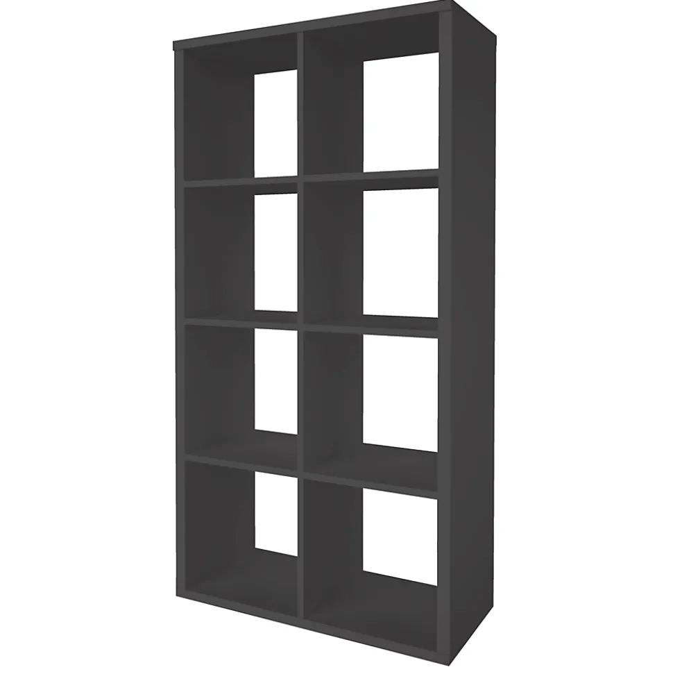Étagère modulable 8 cubes GoodHome Mixxit anthracite l. 73,5cm x H. 142,6cm