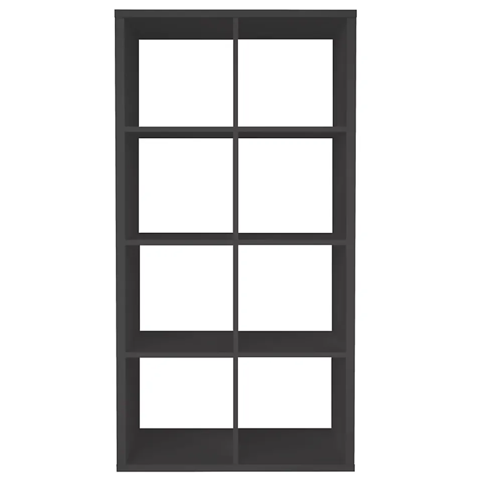 Étagère modulable 8 cubes GoodHome Mixxit anthracite l. 73,5cm x H. 142,6cm