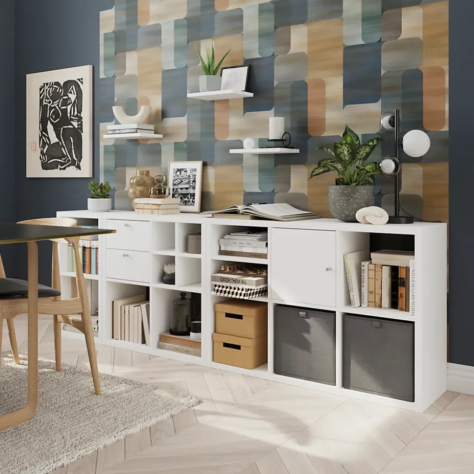 Étagère modulable 2 cubes GoodHome Mixxit blanc H. 73,5cm x l. 38,8cm