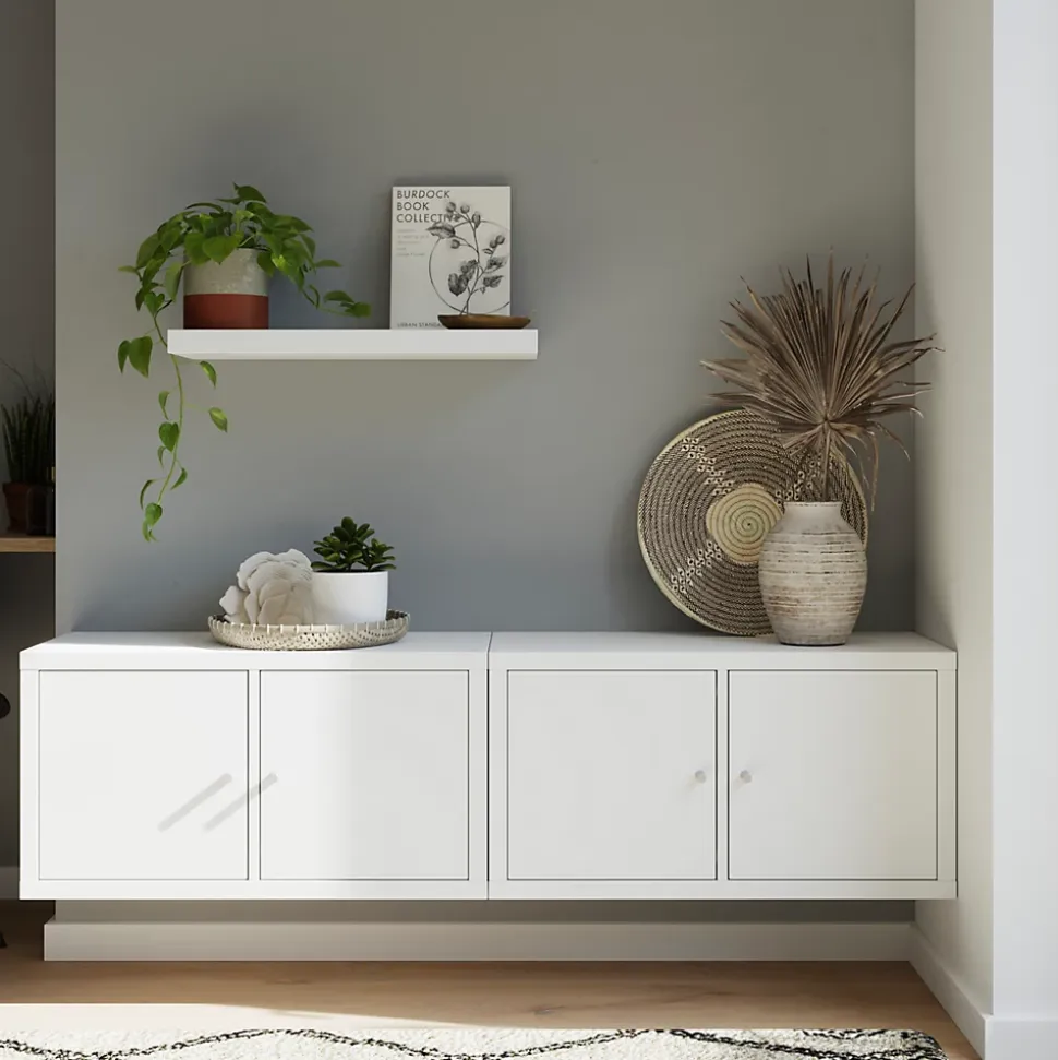 Étagère modulable 2 cubes GoodHome Mixxit blanc H. 73,5cm x l. 38,8cm