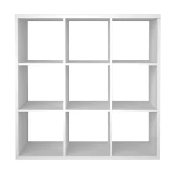 Étagère modulable 9 cubes GoodHome Mixxit blanc H. 108cm x l. 108,1cm