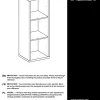 Étagère modulable 3 cubes GoodHome Mixxit effet noyer