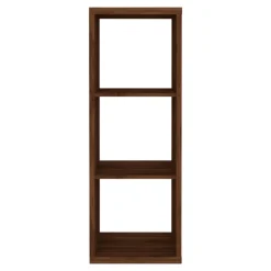 Étagère modulable 3 cubes GoodHome Mixxit effet noyer