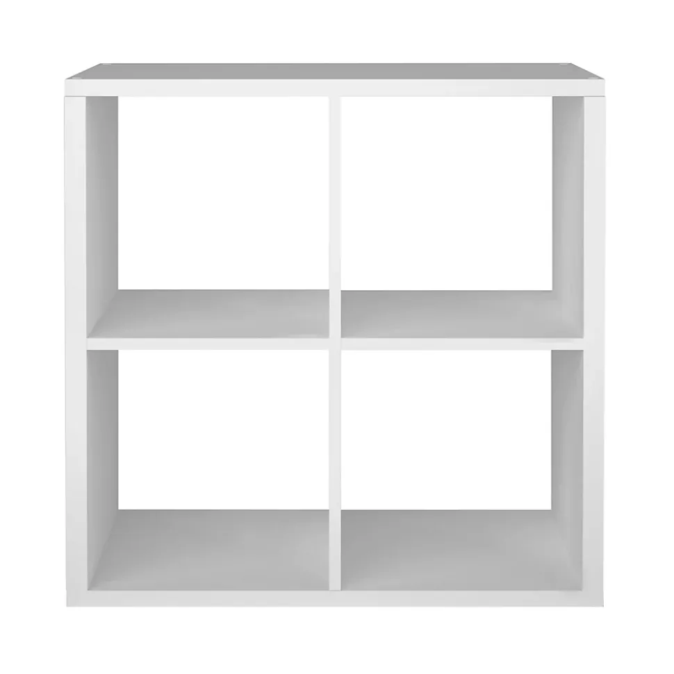 Étagère modulable 4 cubes GoodHome Mixxit blanc l. 73,5cm x H. 73,4cm
