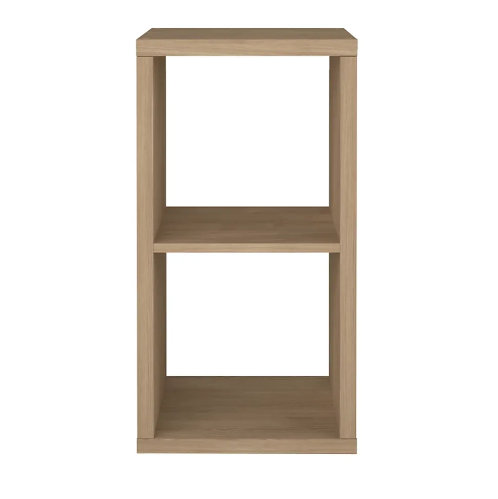 Étagère modulable 2 cubes GoodHome Mixxit effet chêne H. 73,5cm x l. 38,8cm