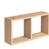 Étagère modulable 3 cubes Yasmine effet chêne
