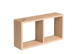 Étagère modulable 3 cubes Yasmine effet chêne