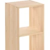 Étagère modulaire Dinamic avec 2 cubes en pin massif 70,8x36,2x33cm