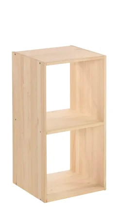 Étagère modulaire Dinamic avec 2 cubes en pin massif 70,8x36,2x33cm