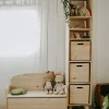 Étagère modulaire Dinamic avec 5 cubes en pin massif 174,6x36,2x33cm