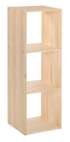 Étagère modulaire Dinamic avec 3 cubes en pin massif 105,4x36,2x33cm