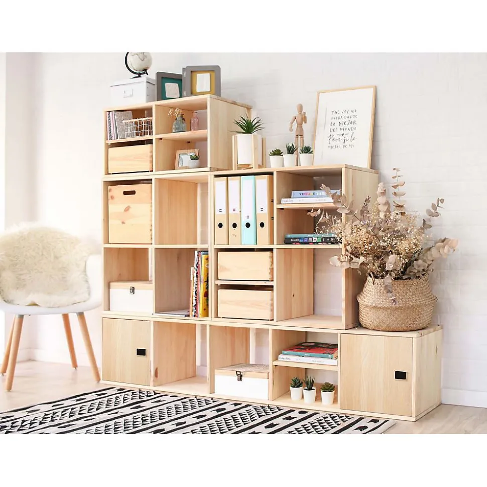 Étagère modulaire en pin massif Dinamic 4 tablettes