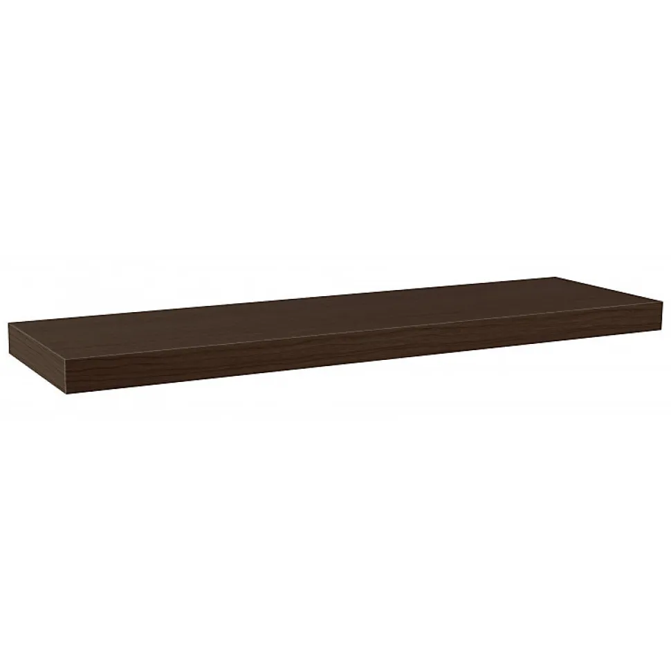 Étagère murale alvéolée en bois, wengé, 80x25x5 cm - Minerva
