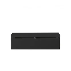 Étagère murale avec tiroir, table de chevet suspendue, étagère murale, noire, 45 x 13,4 x 20 cm - Legolo
