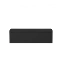 Étagère murale avec tiroir, table de chevet suspendue, étagère murale, noire, 45 x 13,4 x 20 cm - Legolo