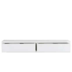 Étagère murale avec tiroir, table de chevet suspendue, étagère murale, blanche, 88,2 x 13,4 x 20 cm - Domino