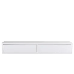Étagère murale avec tiroir, table de chevet suspendue, étagère murale, blanche, 88,2 x 13,4 x 20 cm - Domino
