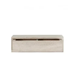 Étagère murale avec tiroir, table de chevet suspendue, chêne Sagerau, 45 x 13,4 x 20 cm - Legolo