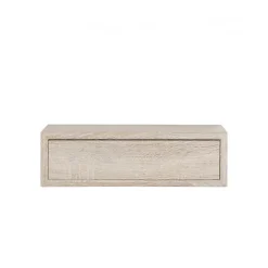 Étagère murale avec tiroir, table de chevet suspendue, chêne Sagerau, 45 x 13,4 x 20 cm - Legolo