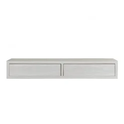 Étagère murale avec tiroir, table de chevet suspendue, chêne blanchi, 88,2x13,4x23,7 cm - Domino Maxi
