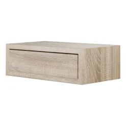 Étagère murale avec tiroir, table de chevet suspendue, étagère murale, chêne Sagerau, 45x14,3x23,7 cm - Legolo Maxi