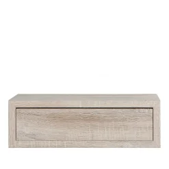 Étagère murale avec tiroir, table de chevet suspendue, étagère murale, chêne Sagerau, 45x14,3x23,7 cm - Legolo Maxi