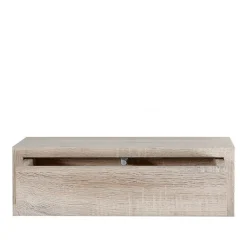 Étagère murale avec tiroir, table de chevet suspendue, étagère murale, chêne Sagerau, 45x14,3x23,7 cm - Legolo Maxi